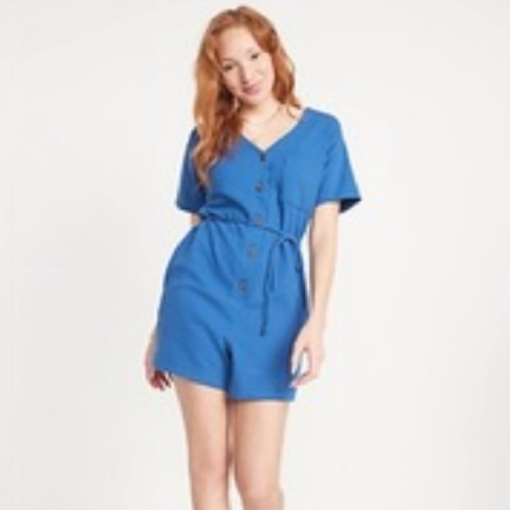 New with tags old navy texture knit utility romper size small